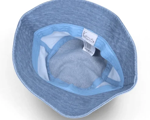 Buckets-Karl Kani Signature Block Denim Hat Blue Bucket -