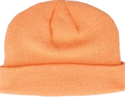 Hot Karl Kani Signature Fisherman Beanie Light Orange Short Beanie -
