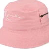 Fashion Karl Kani Signature Washed Zip Hat Rose Bucket -