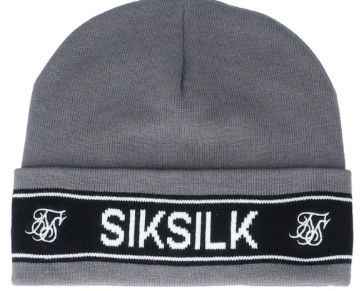 Cuff Beanies-SikSilk Tape Charcoal Cuff -