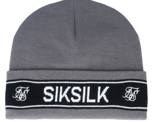 Cuff Beanies-SikSilk Tape Charcoal Cuff -