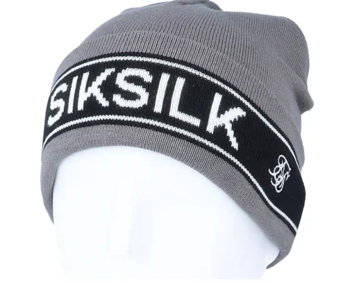 Cuff Beanies-SikSilk Tape Charcoal Cuff -