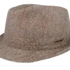 Online Stetson Silk Beige Herringbone Trilby -