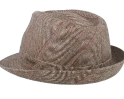 Online Stetson Silk Beige Herringbone Trilby -