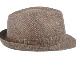Online Stetson Silk Beige Herringbone Trilby -