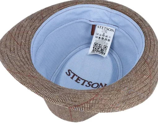 Online Stetson Silk Beige Herringbone Trilby -