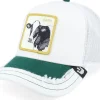 Trucker-Goorin Bros. Silky Cow Silky Roots White A-Frame Trucker -