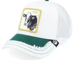 Trucker-Goorin Bros. Silky Cow Silky Roots White A-Frame Trucker -