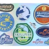 Hot Skillfish Silver/Multi Stickers -