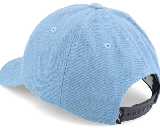 Online Reell Single Script Cap Light Blue Denim Dad Cap -