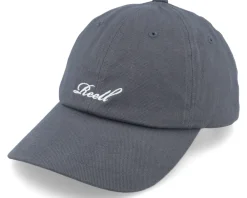 Dad Cap-Reell Single Script Dark Grey Dad Cap -