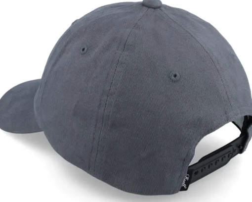 Dad Cap-Reell Single Script Dark Grey Dad Cap -