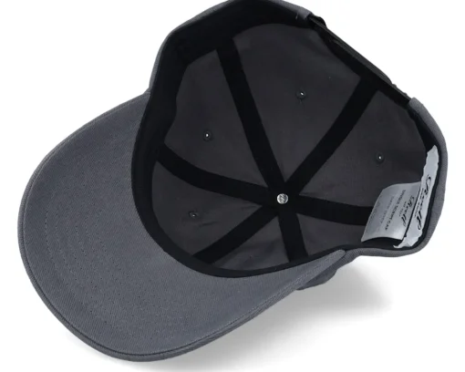 Dad Cap-Reell Single Script Dark Grey Dad Cap -