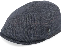 Best City Sport Sixpence Navy Flat Cap -