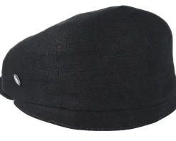 Best City Sport Sixpence Stripe Black Flat Cap -