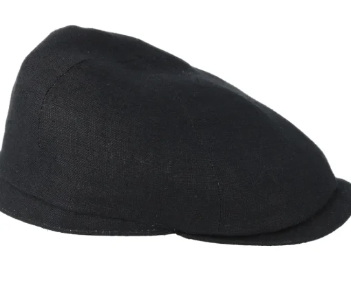 Best City Sport Sixpence Stripe Black Flat Cap -