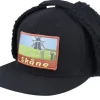Online Wild Spirit Skåne Canvas Flatbrim Black Earflap -