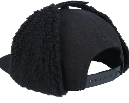 Online Wild Spirit Skåne Canvas Flatbrim Black Earflap -