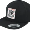 Snapback-Born To Ride Skull & Pistons Patch Black Snapback -