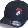 Fashion Iconic Skull Punk Mohawk Black Flexfit -