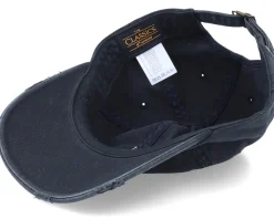 Online Abducted Skull Smiley Ripped Black Dad Cap -