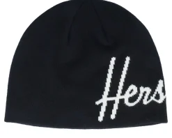 Discount Herschel Skullcap Script Black Beanie -