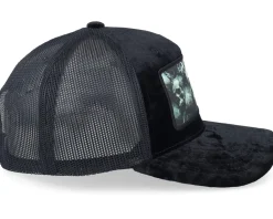 Trucker-Scenes Skulls Horror Velvet Black/Black A-frame Trucker -