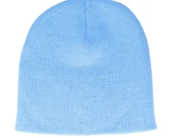 Blank Beanies-Beechfield Sky Traditional Blank Beanie - Blue