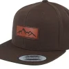 Snapback-Wild Spirit Small Box Mountain Patch Brown Snapback -