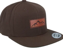 Snapback-Wild Spirit Small Box Mountain Patch Brown Snapback -