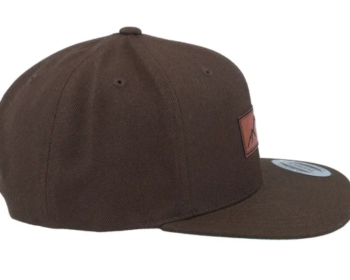 Snapback-Wild Spirit Small Box Mountain Patch Brown Snapback -