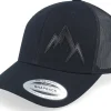 Trucker-Wild Spirit Small Engraved Mountain Black Trucker -