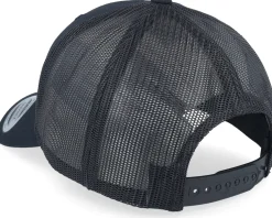 Trucker-Wild Spirit Small Engraved Mountain Black Trucker -