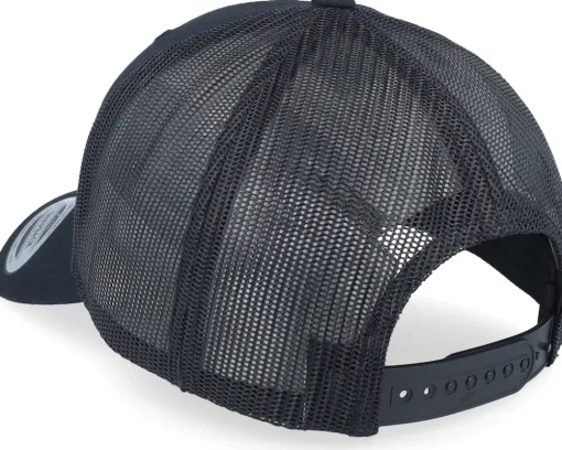 Trucker-Wild Spirit Small Engraved Mountain Black Trucker -
