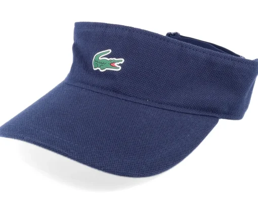Clearance Lacoste Small Logo Navy Blue Visor -