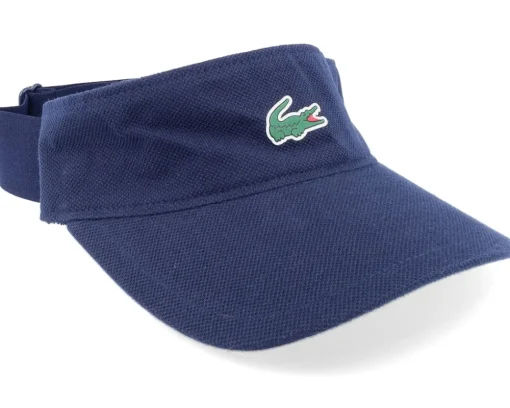 Clearance Lacoste Small Logo Navy Blue Visor -