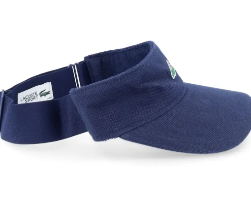 Clearance Lacoste Small Logo Navy Blue Visor -