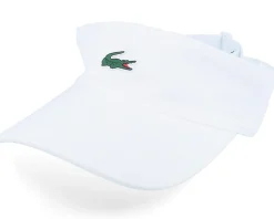 Visor-Lacoste Small Logo White Visor -