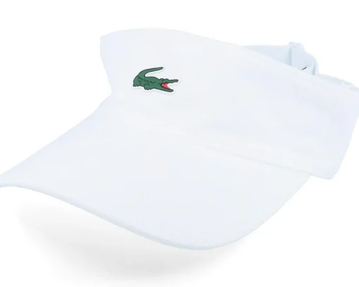 Visor-Lacoste Small Logo White Visor -