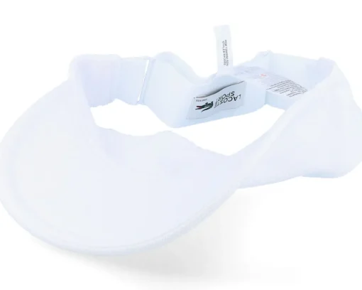Visor-Lacoste Small Logo White Visor -