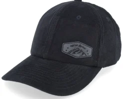 Dad Cap-Wild Spirit Small Mountain Black Patch Cord Black Dad Cap -