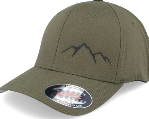 Flexfit-Wild Spirit Small Mountain Black/Olive Flexfit - Green