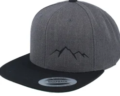 Snapback-Wild Spirit Small Mountain Black/Olive/Black Snapback - Green