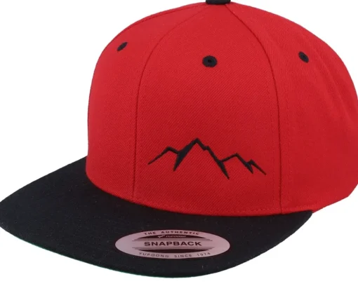 Snapback-Wild Spirit Small Mountain Black/Olive/Black Snapback - Green