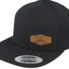 Snapback-Wild Spirit Small Mountain Brown Patch Black Snapback -