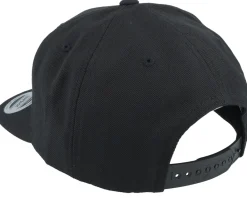 Snapback-Wild Spirit Small Mountain Brown Patch Black Snapback -