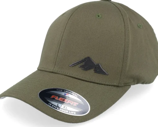 Sale Wild Spirit Small Mountain Icon Patch Olive Flexfit -