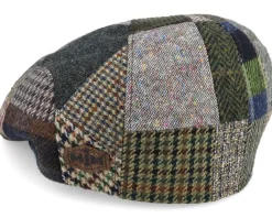 Flat Caps-MJM Hats Smart Xtra 42 Wool Mix Brown Patch Flat Cap -