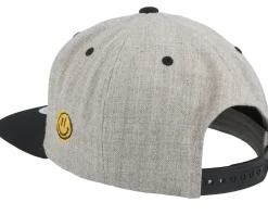 Clearance Lucid Smile Smile Eyes Heather Grey/Black Snapback -