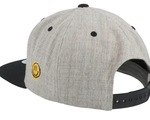 Clearance Lucid Smile Smile Eyes Heather Grey/Black Snapback -
